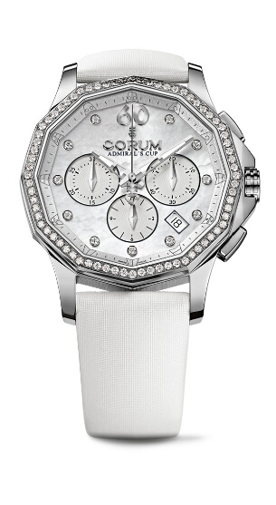 Corum Admiral's Cup Legend 38 Chronograph Diamonds Steel watch REF: 132.101.47/0F49 PN19 Review